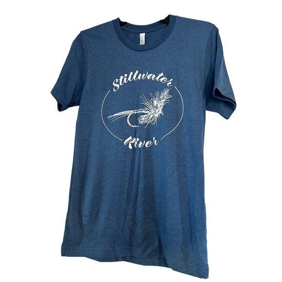 Canvas Other - Stillwater River Fly Fishing Medium T-shirt NWT Unisex Montana Tee Shirt M